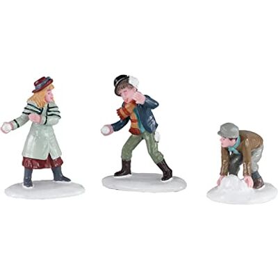 Lemax 02942 Caddington Village Figurine : Snowball Skirmish Lemax 02942 Caddington Village Figurine : Snowball Skirmish