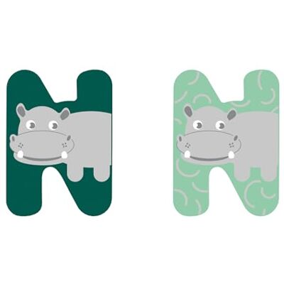 small foot wooden letter set children's room N made of FSC® 100% certified wood, animal letters to collect, 12521 small foot wooden letter set children's room N made of FSC® 100% certified wood, animal letters to collect, 12521