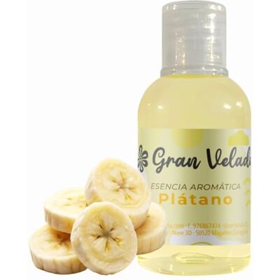 GRAN VELADA Essence aromatique de banane Concentrée et polyvalente Idéal pour cosmétiques et bougies Dosage jusqu'à 30 % arôme intense sur demande GRAN VELADA Essence aromatique de banane Concentrée et polyvalente Idéal pour cosmétiques et bougies Dosage jusqu'à 30 % arôme intense sur demande