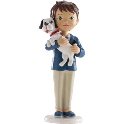 Générique FIGURINE GÂTEAU COMMUNION GARÇON ET SON CHIEN - figurine Générique FIGURINE GÂTEAU COMMUNION GARÇON ET SON CHIEN - figurine