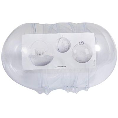 Rayher 39467800 Boule en plastique, en 2 pces, 10cm àž, Kit 4pces, cristal Rayher 39467800 Boule en plastique, en 2 pces, 10cm àž, Kit 4pces, cristal