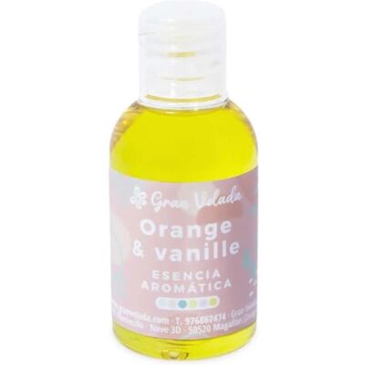 GRAN VELADA Essence aromatique d’orange et de vanille Parfum chaud d'orange, cannelle et vanille pour parfums, savons et bougies artisanaux, 250 ml GRAN VELADA Essence aromatique d’orange et de vanille Parfum chaud d'orange, cannelle et vanille pour parfums, savons et bougies artisanaux, 250 ml