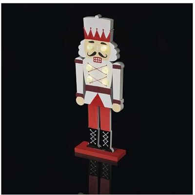EMOS Figurine de soldat en bois, 30 cm, lumineuse avec LED, décoration de Noël, traditionnelle, fonctionne avec piles (CR2032) Blanc chaud Pour intérieur EMOS Figurine de soldat en bois, 30 cm, lumineuse avec LED, décoration de Noël, traditionnelle, fonctionne avec piles (CR2032) Blanc chaud Pour intérieur