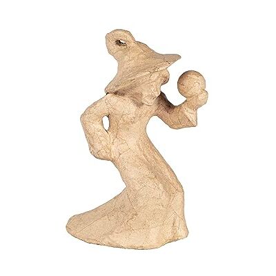 décopatch SA233C Une Sorcière avec une boule de cristal Support en papier mâché à décorer Halloween 15x8x20 cm décopatch SA233C Une Sorcière avec une boule de cristal Support en papier mâché à décorer Halloween 15x8x20 cm
