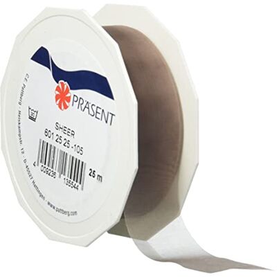 C.E. Pattberg Sheer Organzaband Taupe - Ruban en Organza C.E. Pattberg Sheer Organzaband Taupe - Ruban en Organza