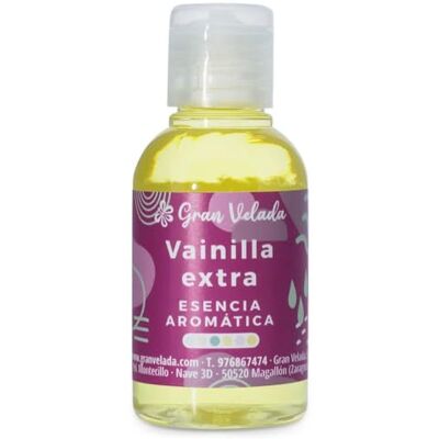 GRAN VELADA Essence aromatique de vanille extra Parfum doux et intense pour parfums, cosmétiques et bougies maison Concentration puissante et polyvalente 1000 ml GRAN VELADA Essence aromatique de vanille extra Parfum doux et intense pour parfums, cosmétiques et bougies maison Concentration puissante et polyvalente 1000 ml