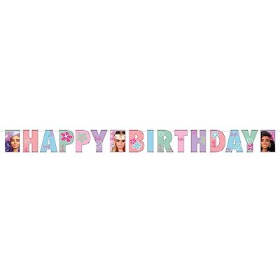 AMSCAN Barbie Sweet Life Joyeux Anniversaire Bannière en Carton - Ballon de Fête AMSCAN Barbie Sweet Life Joyeux Anniversaire Bannière en Carton - Ballon de Fête