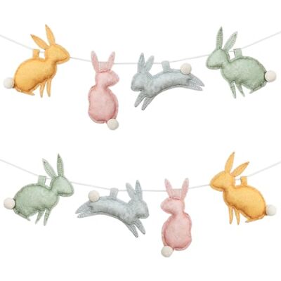 Papierdrachen Guirlande murale de Pâques en feutre Joie de Pâques ludique Décoration de Pâques festive Guirlande en feutre Papierdrachen Guirlande murale de Pâques en feutre Joie de Pâques ludique Décoration de Pâques festive Guirlande en feutre
