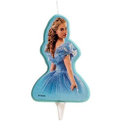dekora Bougie d'Anniversaire Cendrillon en 2D pour Gâteaux d'Enfants 7,5 cm dekora Bougie d'Anniversaire Cendrillon en 2D pour Gâteaux d'Enfants 7,5 cm