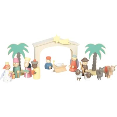 small foot play set wooden crib Christmas story, Christmas decoration and play set, with detailed crib figures, for children aged 3 and up, 12689 small foot play set wooden crib Christmas story, Christmas decoration and play set, with detailed crib figures, for children aged 3 and up, 12689