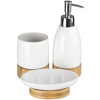 Premier Earth Set de bain Terre, céramique, Dolomite, Blanc Premier Earth Set de bain Terre, céramique, Dolomite, Blanc