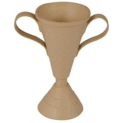 décopatch AC844C Un support en papier brun mâché 9x14,5x18 cm, Coupe décopatch AC844C Un support en papier brun mâché 9x14,5x18 cm, Coupe