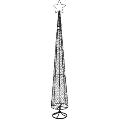 GILDE Objet de décoration Cabo en fer Noir mat Motif étoiles Hauteur 149 cm x Ø 23 cm Décoration de Noël GILDE Objet de décoration Cabo en fer Noir mat Motif étoiles Hauteur 149 cm x Ø 23 cm Décoration de Noël