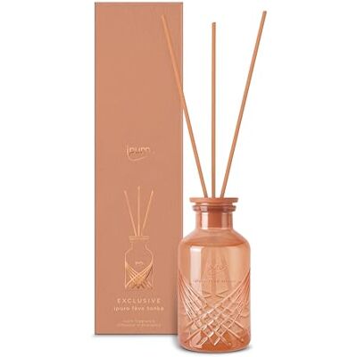 Ipuro Parfum d'ambiance exclusif FÉVE Tonka avec teneur élevée en huile parfumée 240 ml Désodorisant d'ambiance vanille et fève tonka, notes de rose et de bois de santal Diffuseur avec Ipuro Parfum d'ambiance exclusif FÉVE Tonka avec teneur élevée en huile parfumée 240 ml Désodorisant d'ambiance vanille et fève tonka, notes de rose et de bois de santal Diffuseur avec