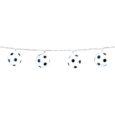 Boland 62518 – Guirlande lumineuse LED de football, longueur 140 cm, type de piles 2 x AA, Coupe du Monde EM, EM, Puplic Viewing, décoration, carnaval, fàªte à thème Boland 62518 – Guirlande lumineuse LED de football, longueur 140 cm, type de piles 2 x AA, Coupe du Monde EM, EM, Puplic Viewing, décoration, carnaval, fàªte à thème