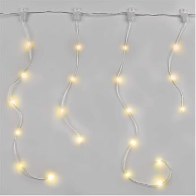 EMOS Guirlande lumineuse à LED 100 LED Drop 7,2 m de long Câble d'alimentation de 5 m avec bloc d'alimentation 8 modes d'éclairage pour les fêtes, Noël, IP44 Pour l'intérieur et EMOS Guirlande lumineuse à LED 100 LED Drop 7,2 m de long Câble d'alimentation de 5 m avec bloc d'alimentation 8 modes d'éclairage pour les fêtes, Noël, IP44 Pour l'intérieur et
