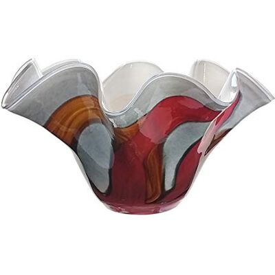 Jozefina Bol en verre fait main - Multicolore - Rond - Décoratif & Fonctionnel Jozefina Bol en verre fait main - Multicolore - Rond - Décoratif & Fonctionnel