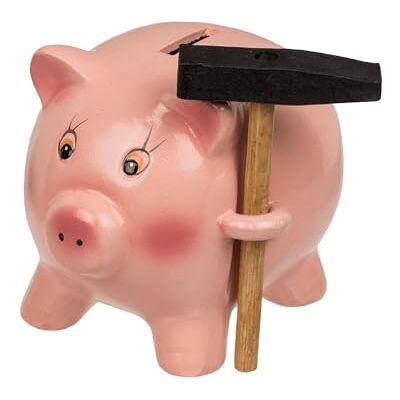 GADGET AND GIFTS Porquinho com Martelo - Coin Bank GADGET AND GIFTS Porquinho com Martelo - Coin Bank
