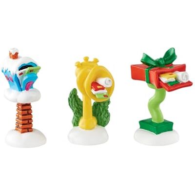Department 56 Grinch Villages From Wornament-Ville Wacky Mailboxes Accessoire 2,9 cm Department 56 Grinch Villages From Wornament-Ville Wacky Mailboxes Accessoire 2,9 cm
