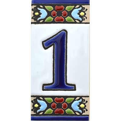 ART Numéros de maison de 7,6 cm peints à la main pour signes, adresses et noms Numéros d'adresse pour maisons Numéros d'adresse et lettres Design Flores Mini 7,3 x 3,5 cm (numéro 1) ART Numéros de maison de 7,6 cm peints à la main pour signes, adresses et noms Numéros d'adresse pour maisons Numéros d'adresse et lettres Design Flores Mini 7,3 x 3,5 cm (numéro 1)