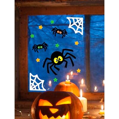 FIESTAS GUIRCA Décorations en gel (20 x 25 cm) Décoration murale, de porte et de fenêtre Idéal pour Halloween et les fêtes effrayantes Décorations polyvalentes pour les fêtes Multicolore FIESTAS GUIRCA Décorations en gel (20 x 25 cm) Décoration murale, de porte et de fenêtre Idéal pour Halloween et les fêtes effrayantes Décorations polyvalentes pour les fêtes Multicolore