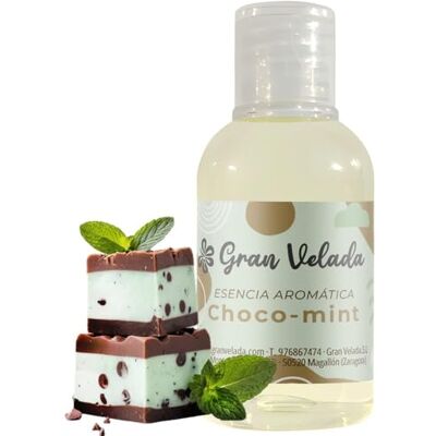 GRAN VELADA Essence aromatique Choco Mint Premium Parfum doux de cacao et fraîcheur de menthe pour cosmétiques et bougies Format litre GRAN VELADA Essence aromatique Choco Mint Premium Parfum doux de cacao et fraîcheur de menthe pour cosmétiques et bougies Format litre