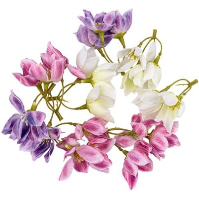 Ideen mit Herz Fleurs décoratives Fleurs artificielles Têtes de fleurs Différentes variétés Environ Ø 4-5 cm (mélange de couleurs 3 branches 8 pièces) Ideen mit Herz Fleurs décoratives Fleurs artificielles Têtes de fleurs Différentes variétés Environ Ø 4-5 cm (mélange de couleurs 3 branches 8 pièces)