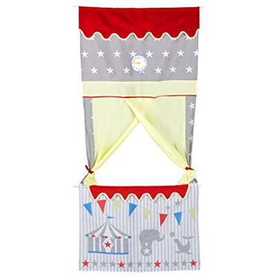 roba Théâtre de Porte en Tissu Castelet de Marionnettes à Suspendre + Horloge Réglable Hauteur 173 cm roba Théâtre de Porte en Tissu Castelet de Marionnettes à Suspendre + Horloge Réglable Hauteur 173 cm