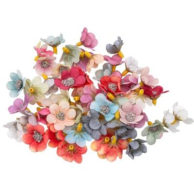Ideen mit Herz Lot de 50 fleurs décoratives Fleurs artificielles Différentes variétés Environ Ø 4-5 cm (mélange de couleurs 12 Diamètre 2,5 cm 50 pièces) Ideen mit Herz Lot de 50 fleurs décoratives Fleurs artificielles Différentes variétés Environ Ø 4-5 cm (mélange de couleurs 12 Diamètre 2,5 cm 50 pièces)