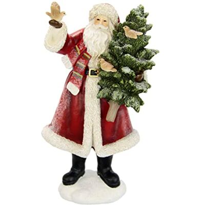 Figure de Noël I.GE.A. Nikolaus - Rouge/Vert - 15x29cm Figure de Noël I.GE.A. Nikolaus - Rouge/Vert - 15x29cm