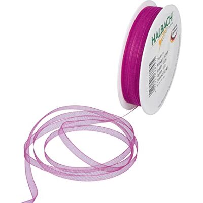 Halbach Seidenbänder Ruban en organza de qualité supérieure Largeur : 5 mm Longueur : 50 m Pour décorer des cadeaux Ruban transparent Ruban décoratif pour le bricolage Couleur : rose Halbach Seidenbänder Ruban en organza de qualité supérieure Largeur : 5 mm Longueur : 50 m Pour décorer des cadeaux Ruban transparent Ruban décoratif pour le bricolage Couleur : rose