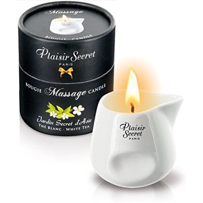 Plaisirs Secrets Bougie de Massage Gourmande Parfum Thé Blanc 80 ml Plaisirs Secrets Bougie de Massage Gourmande Parfum Thé Blanc 80 ml