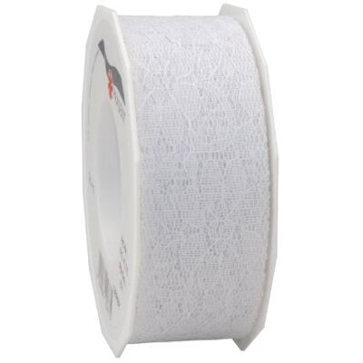 Ruban Decoratif Derby C. E. Pattberg - 25m, Blanc, 40mm - Emballage Cadeaux & Décoration Ruban Decoratif Derby C. E. Pattberg - 25m, Blanc, 40mm - Emballage Cadeaux & Décoration