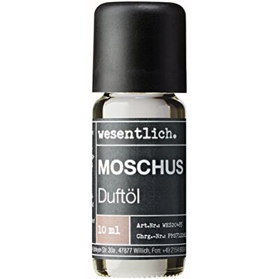 wesentlich. Huile parfumée Musc 10 ml – Parfum fin pour diffuseur et lampe – Comme parfum d'ambiance ou pour la fabrication de bougies – Huiles pures de qualité supérieure en provenance d'Allemagne wesentlich. Huile parfumée Musc 10 ml – Parfum fin pour diffuseur et lampe – Comme parfum d'ambiance ou pour la fabrication de bougies – Huiles pures de qualité supérieure en provenance d'Allemagne