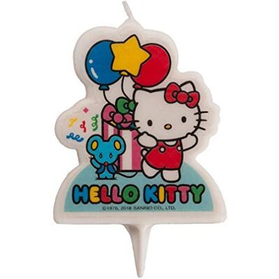dekora Bougies d'Anniversaire Originales Bougie d'Anniversaire en 2D de Hello Kitty pour Gâteaux d'Enfants 7 cm dekora Bougies d'Anniversaire Originales Bougie d'Anniversaire en 2D de Hello Kitty pour Gâteaux d'Enfants 7 cm