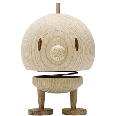 Hoptimist Bumble en Bois, Figurine à secouer, décoration scandinave pour Le Salon, Le Bureau, Le Couloir, la Salle de Bain, Super Cadeau, 7,5 x 8,5 x 10,7 cm, Medium, Raw Oak Hoptimist Bumble en Bois, Figurine à secouer, décoration scandinave pour Le Salon, Le Bureau, Le Couloir, la Salle de Bain, Super Cadeau, 7,5 x 8,5 x 10,7 cm, Medium, Raw Oak
