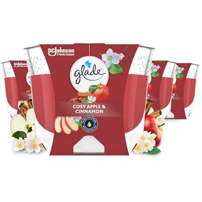 Glade Bougie parfumée longue durée Cosy Apple & Cannelle Glade Bougie parfumée longue durée Cosy Apple & Cannelle