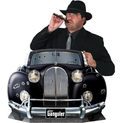 Beistle Gangster Photo Prop Lot de 3 pieds 1" par 25 Beistle Gangster Photo Prop Lot de 3 pieds 1" par 25