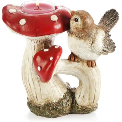 com-four ® champignons de décoration d'automne, présentoir décoratif photophore amanite tue-mouche bougeoir décoratif figure de champignon com-four ® champignons de décoration d'automne, présentoir décoratif photophore amanite tue-mouche bougeoir décoratif figure de champignon