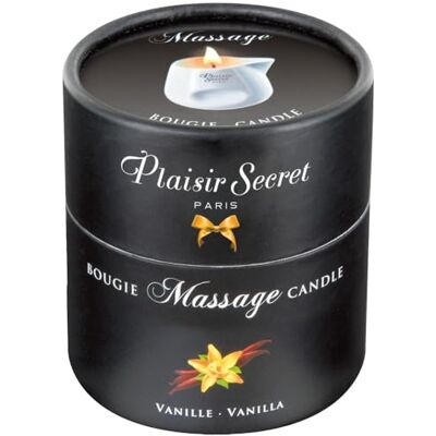 Plaisirs Secrets Bougie de Massage Gourmande Parfum Vanille 80 ml Plaisirs Secrets Bougie de Massage Gourmande Parfum Vanille 80 ml