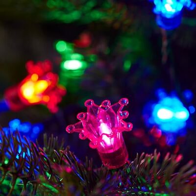 Lights4fun Guirlande Lumineuse Sapin Rétro Raccordable à 150 LED Multicolores 15 m avec Minuterie Décoration de Noël pour l’Intérieur et l’Extérieur Lights4fun Guirlande Lumineuse Sapin Rétro Raccordable à 150 LED Multicolores 15 m avec Minuterie Décoration de Noël pour l’Intérieur et l’Extérieur
