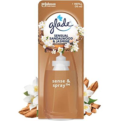 Glade ® Sense & Spray™ Recharge Sensual Sandalwood & Jasmine Infusé Aux Huiles Essentielles Glade ® Sense & Spray™ Recharge Sensual Sandalwood & Jasmine Infusé Aux Huiles Essentielles