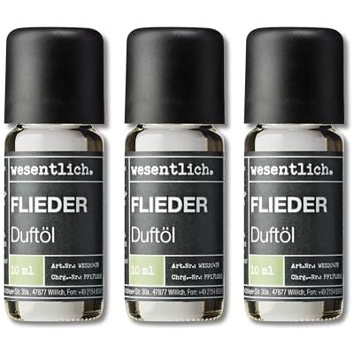 wesentlich. Lot de 3 huiles parfumées Composition harmonieuse pour brûleur, diffuseur et bougies Lilas wesentlich. Lot de 3 huiles parfumées Composition harmonieuse pour brûleur, diffuseur et bougies Lilas
