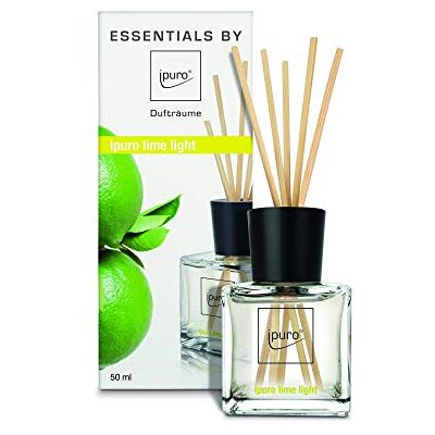 Ipuro Essentials Lot de 2 parfums d'ambiance Citron vert clair 2 x 50 ml Ipuro Essentials Lot de 2 parfums d'ambiance Citron vert clair 2 x 50 ml