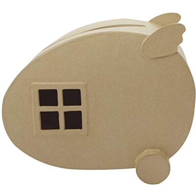 décopatch EV016C Un support en papier brun mâché 19x28,5x24,5 cm, Urne caravane décopatch EV016C Un support en papier brun mâché 19x28,5x24,5 cm, Urne caravane