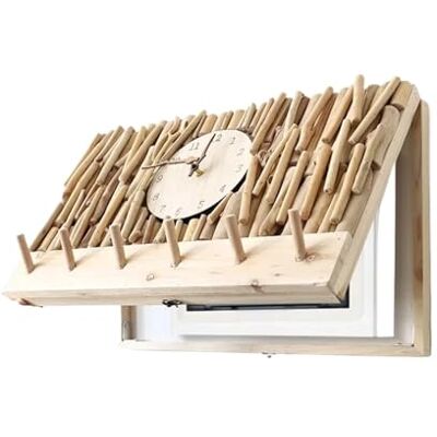 DSFDFDG Couvercle de boîte de compteur électrique en bois avec horloge, décoration murale élégante for porche, crochet créatif, peinture décorative for boîte de commutation électrique Pour La DéCoration Mural DSFDFDG Couvercle de boîte de compteur électrique en bois avec horloge, décoration murale élégante for porche, crochet créatif, peinture décorative for boîte de commutation électrique Pour La DéCoration Mural