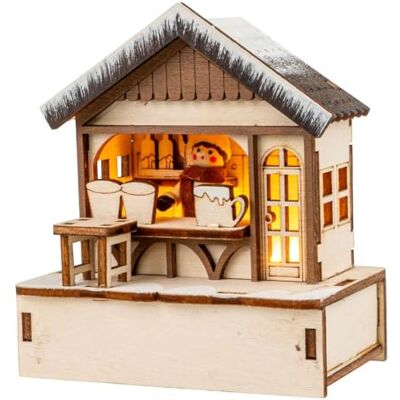 Ideen mit Herz Maison LED Marché de Noël Maisons miniatures Éclairage de Noël Décoration de Noël Décoration en bois Lumière d'ambiance Fonctionne avec piles (scène du marché de Noël 4) Ideen mit Herz Maison LED Marché de Noël Maisons miniatures Éclairage de Noël Décoration de Noël Décoration en bois Lumière d'ambiance Fonctionne avec piles (scène du marché de Noël 4)