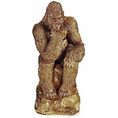 Gift Decor Gorille Doré - Figure Décorative - 20.5cm x 47cm x 23.5cm Gift Decor Gorille Doré - Figure Décorative - 20.5cm x 47cm x 23.5cm