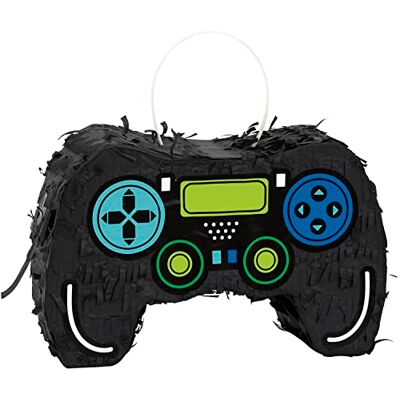 Unique Pinata 25209 Mini manette pour décoration de fête d'anniversaire de joueur, multicolore Unique Pinata 25209 Mini manette pour décoration de fête d'anniversaire de joueur, multicolore