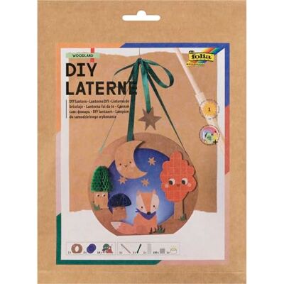 Folia 94402 94402-DIY Woodland Kit de bricolage Lanternes en forme d'ours ou de renard dans la forêt la nuit, env. 19 x 17,5 x 6 cm, avec lumière LED, 2 piles et tampon adhésif, papier, multicolore Folia 94402 94402-DIY Woodland Kit de bricolage Lanternes en forme d'ours ou de renard dans la forêt la nuit, env. 19 x 17,5 x 6 cm, avec lumière LED, 2 piles et tampon adhésif, papier, multicolore
